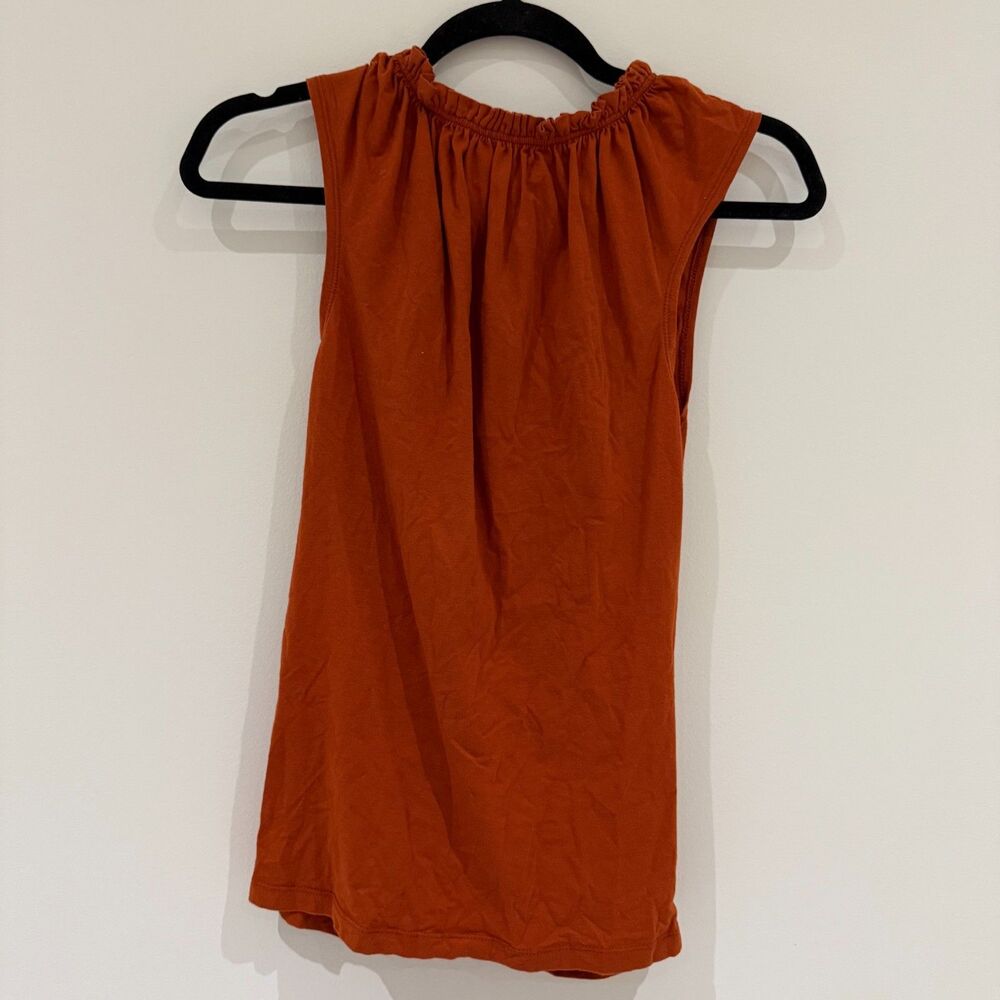 Banana Republic Factory Ruched Orange Tank - Size M - EUC